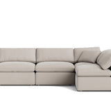 Movie Night™ 4-Piece Modular Sectional Open, Standard, Clay