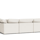 Movie Night™ 4-Piece Modular Sectional Open, Standard, Cream Linen