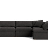 Movie Night™ 4-Piece Modular Sectional Open, Standard, Dark Shadow