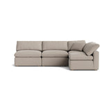 Movie Night™ 4-Piece Modular Sectional Open, Standard, Light Pebble