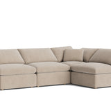 Movie Night™ 4-Piece Modular Sectional Open, Standard, Champagne