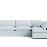 Movie Night™ 4-Piece Modular Sectional Open, Standard, Cove