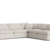 Movie Night™ 5-Piece Modular Sectional Open, Standard, Newport Stripe