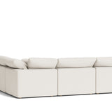 Movie Night™ 5-Piece Modular Sectional Open, Standard, Cream Linen