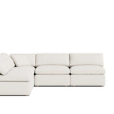 Movie Night™ 5-Piece Modular Sectional Open, Standard, Cream Linen