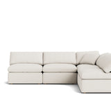 Movie Night™ 5-Piece Modular Sectional Open, Standard, Cream Linen