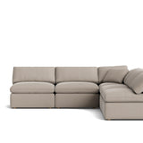Movie Night™ 5-Piece Modular Sectional Open, Standard, Light Pebble
