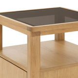 Glimpse Pedestal, White Oak