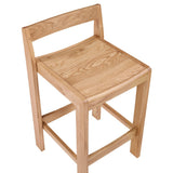 Plane Stool, Counter, Oak