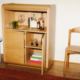 Roll Out Cabinet, White Oak