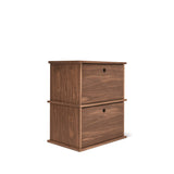 Keep Stacking Storage System 2-Piece, Closed, Walnut