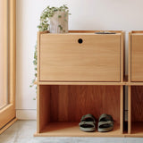 Keep Stacking Storage System 2-Piece, Closed, Walnut