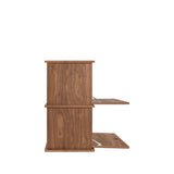 Keep Stacking Storage System 2-Piece, Closed, Walnut