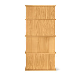 Keep Stacking Storage System 4-Piece Tall, Open and Closed, White Oak