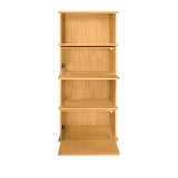 Keep Stacking Storage System 4-Piece Tall, Open and Closed, White Oak