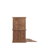 Keep Stacking Storage System 4-Piece, Open and Closed, Walnut
