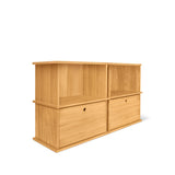 Keep Stacking Storage System 4-Piece, Open and Closed, White Oak