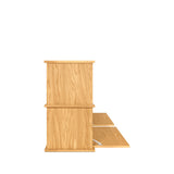 Keep Stacking Storage System 4-Piece, Open and Closed, White Oak