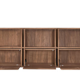 Keep Stacking Storage System 6-Piece, Open and Closed, Walnut