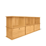 Keep Stacking Storage System 6-Piece, Open and Closed, White Oak